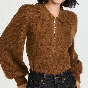 Ba&Sh Tilte Puff-Sleeve Sweater